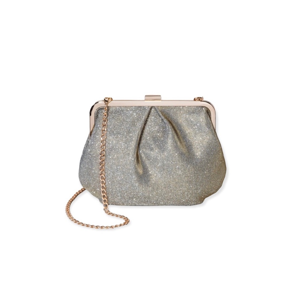 A New Day Glitter Frame Clutch